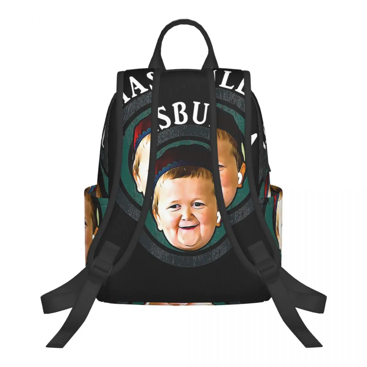 Funny Hasbulla Magomedov Hasbullah Smile Classic Student Backpack School Bag Hiking Travel Daypack for Men Women Bookbag