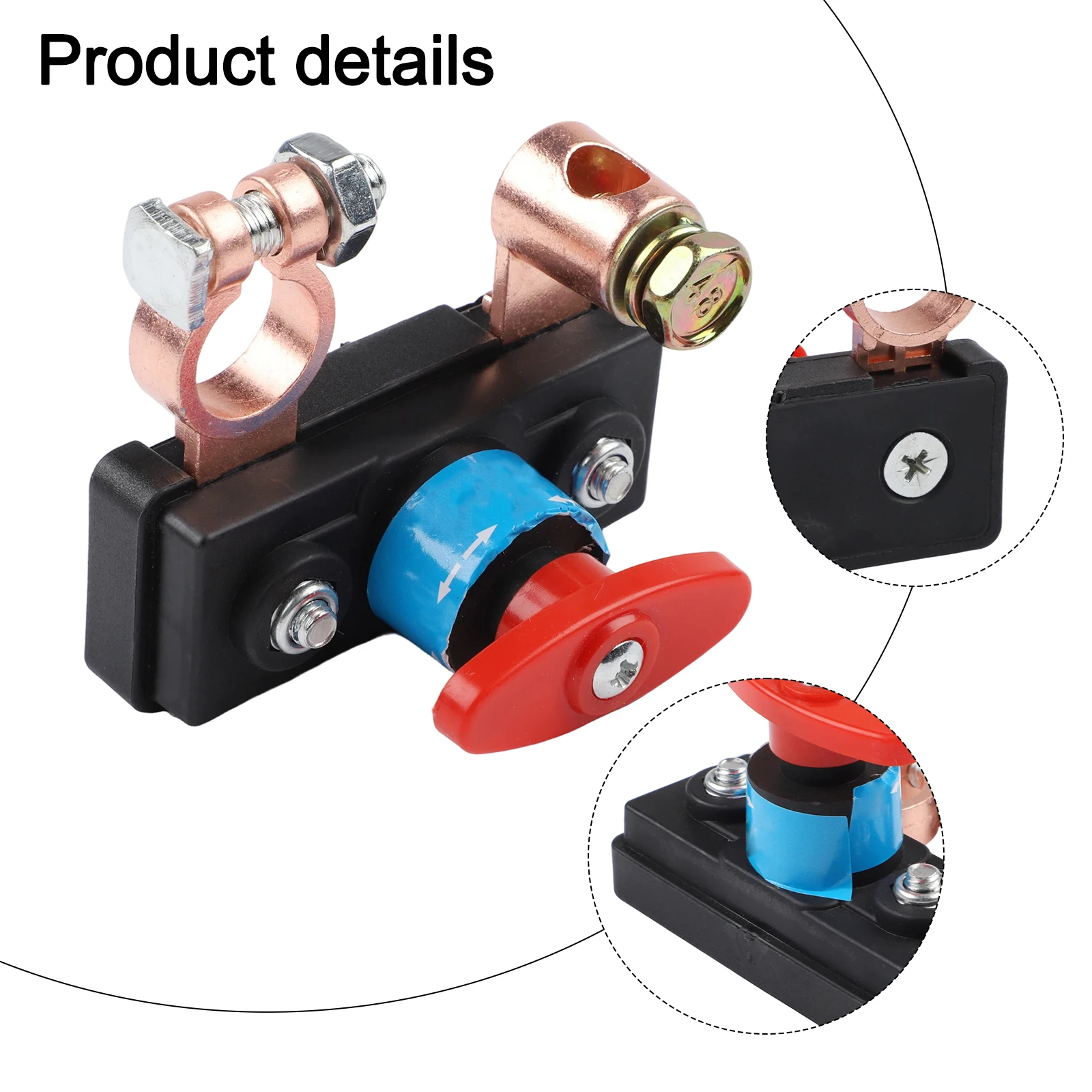 Brass Battery Disconnect Switch 12V 24V For Car Truck RV High Current Power Cut Off Accessory
