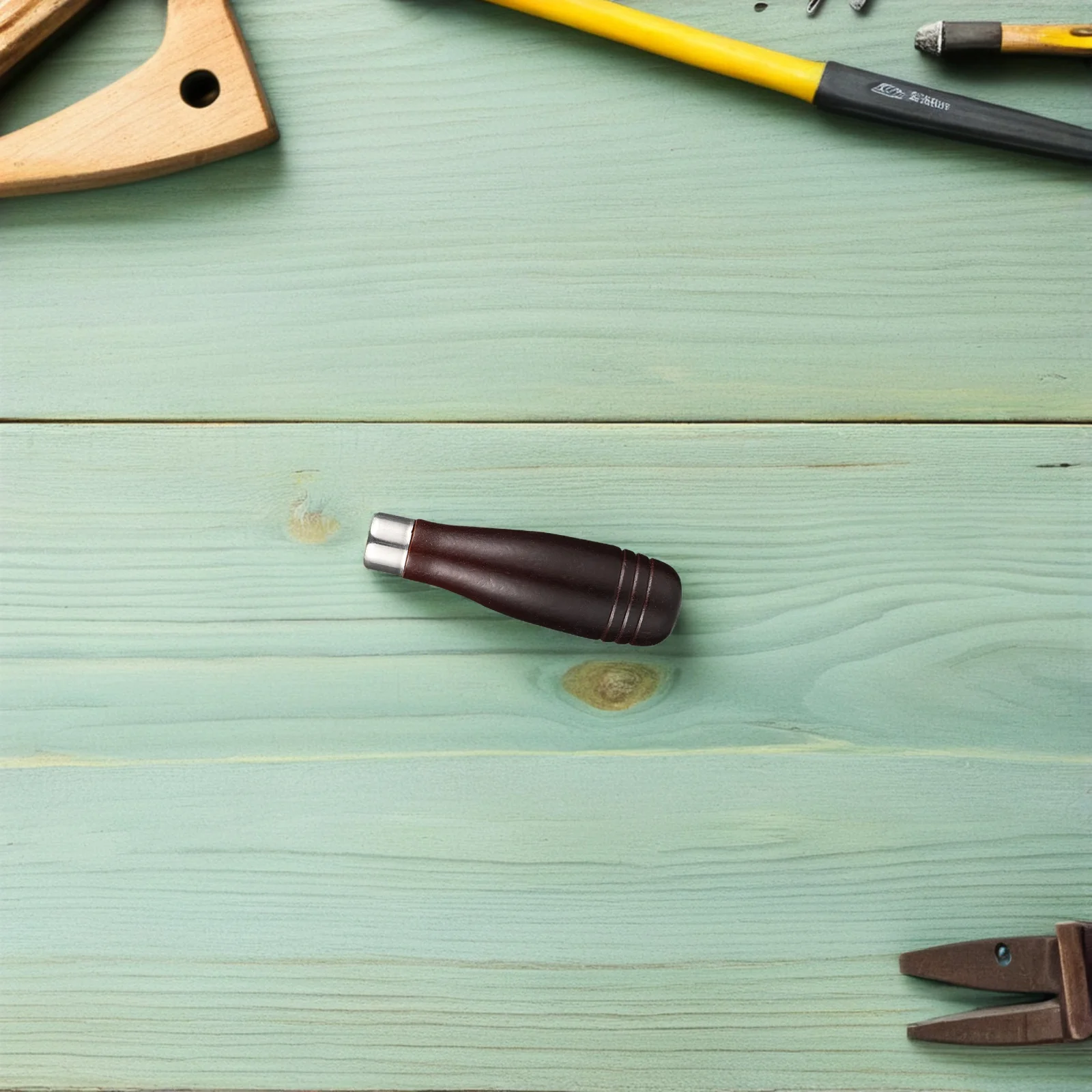 

2pcs File Handle Wooden Handle Grip Replacement Ergonomic Wear-Resistant For Files Cutting Tools Repair Workshop Home