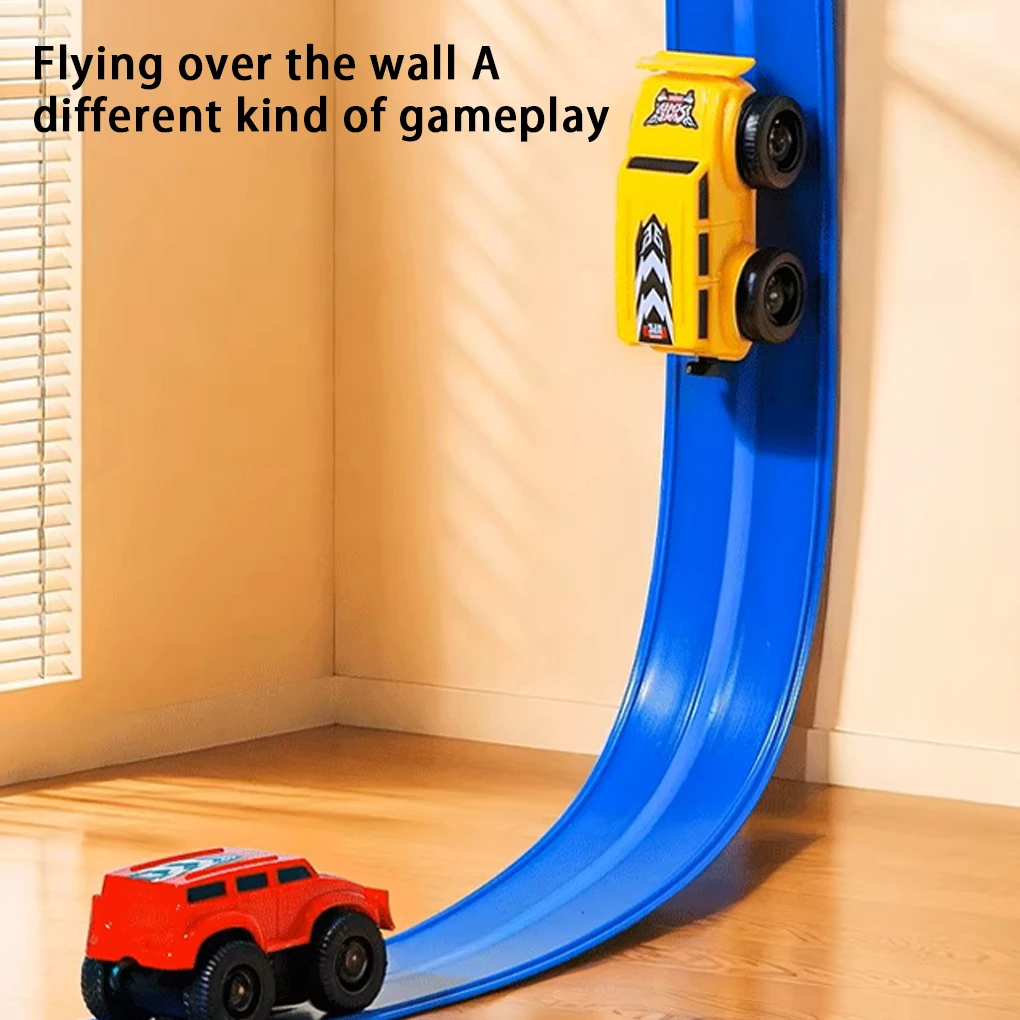 เลื่อนรถไฟของเล่น Emboadlie Magnetic Levitation Anti-Track รถการศึกษา Anti-Gravitys Inertial Wall ปีนเขายานพาหนะ