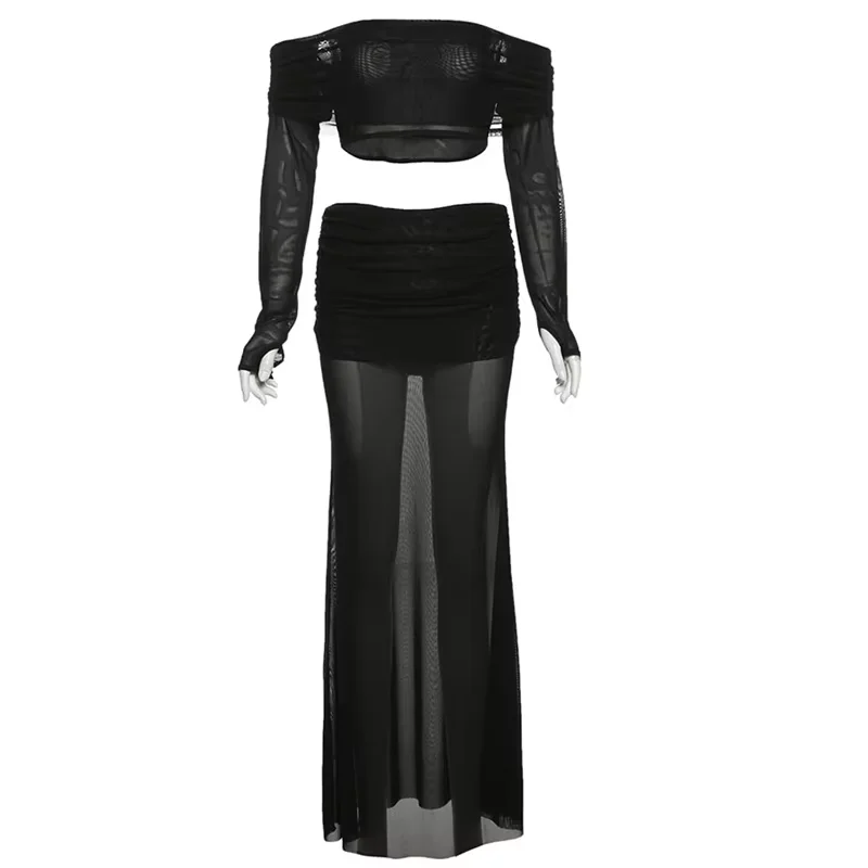 Sisterlinda Spring Release Junior Fashion Freizeit Sexy High Street Rock Anzug K25S73746Girl Solide Perspektive Rückenfreies Rock Set