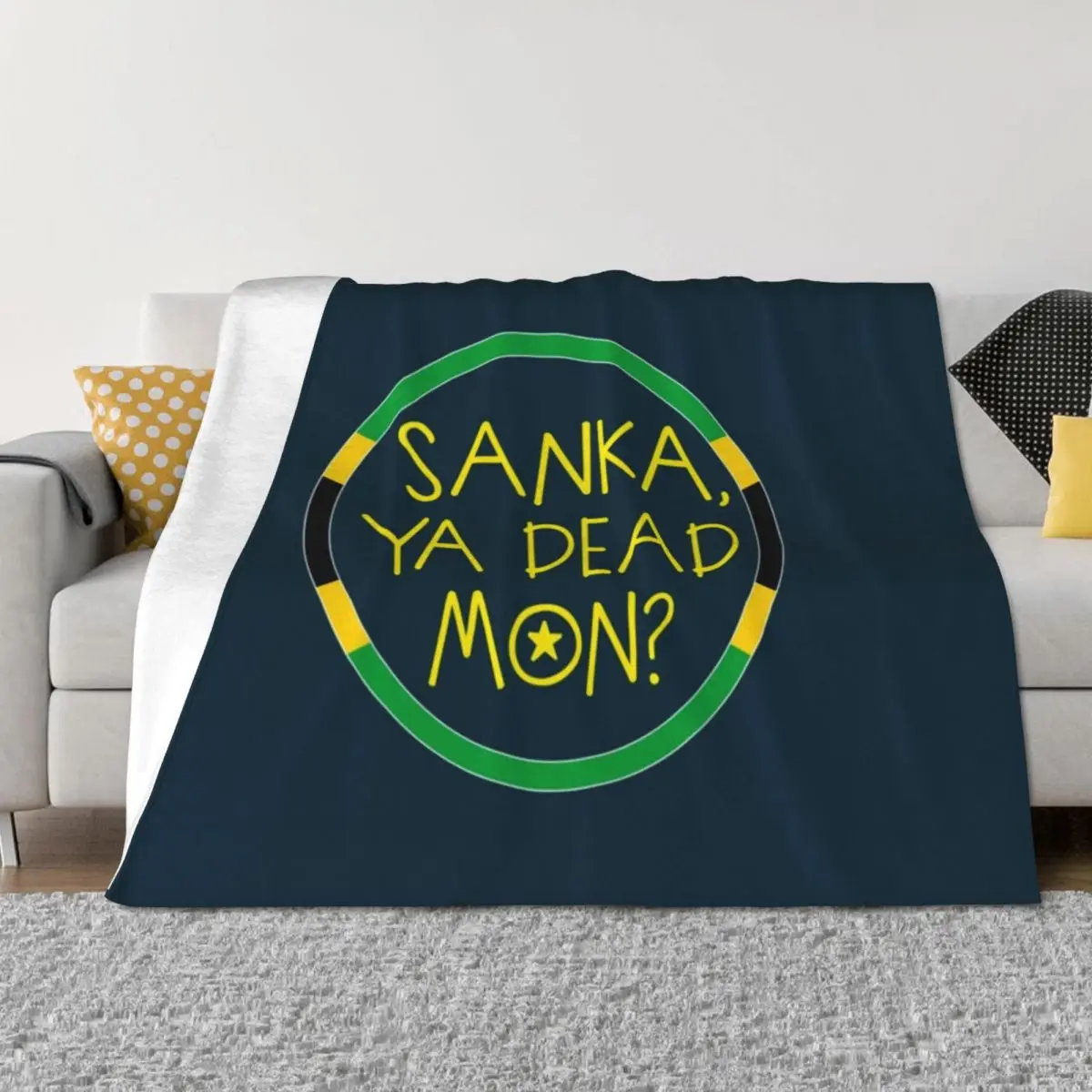 Sanka Ya Dead Mon Cool Runnings Throw Blanket For Decorative Sofa valentine gift ideas Sofas Plaid Blankets