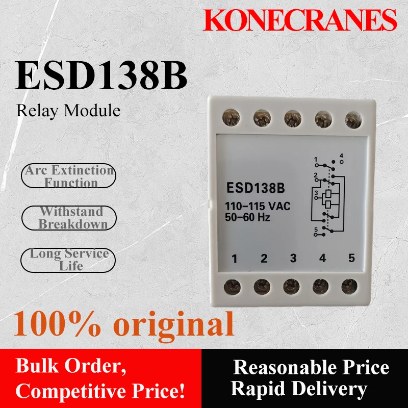 

ESD138A, ESD138B, ESD138C Konecranes, SWF, Swei, Flender relay modules