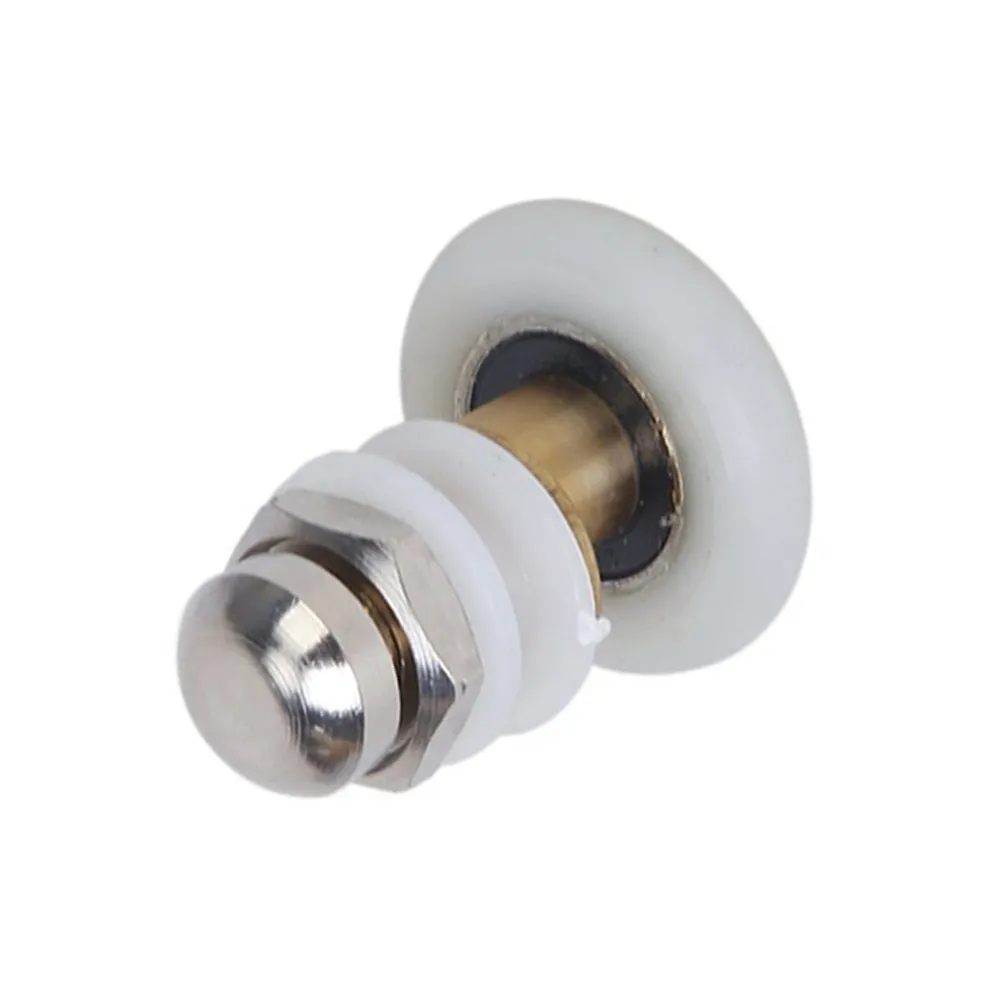 

6Pcs Shower Door Rollers Bathroom Replacement Stainless 27Mm Wheel Suitable for 6-8Mm Glass Shower