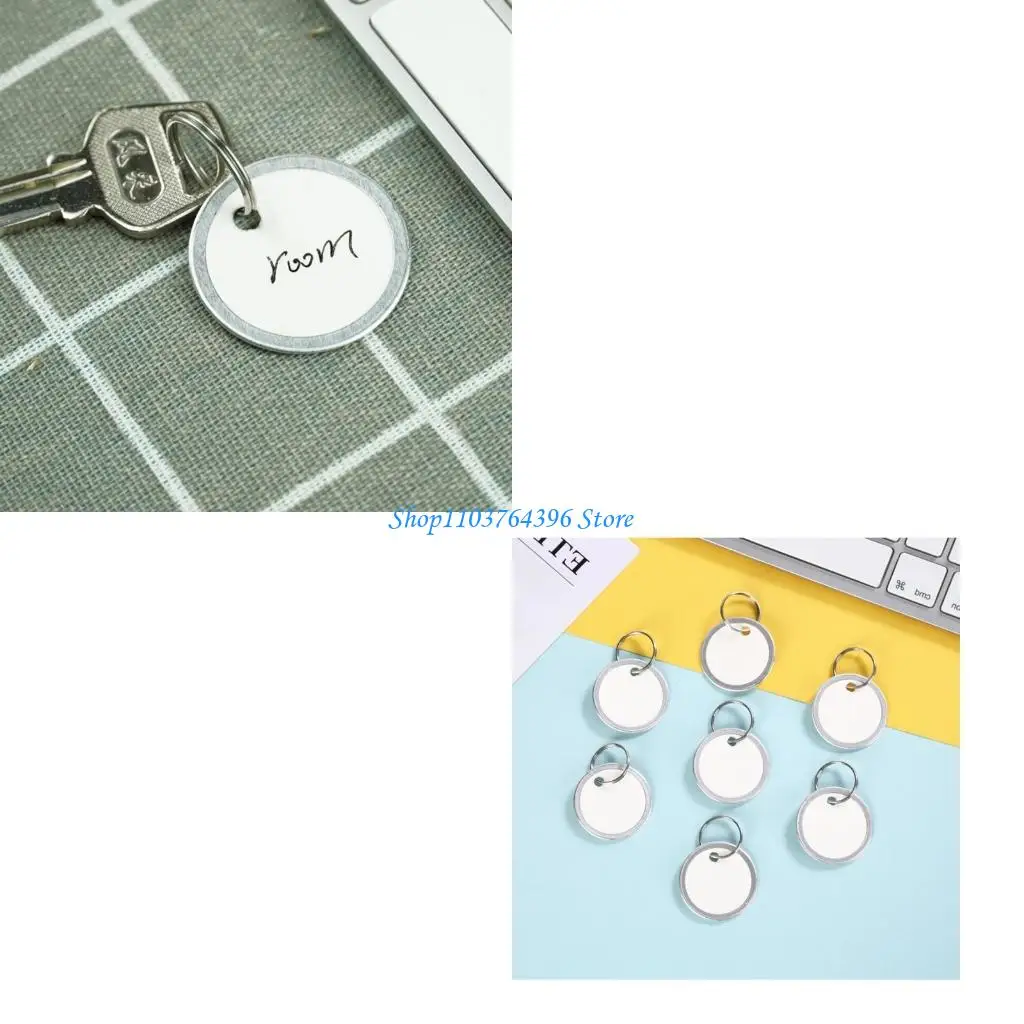 

50 шт./компл. круглый металлический ободок для брелоков с брелоками из прочного металла Rimme