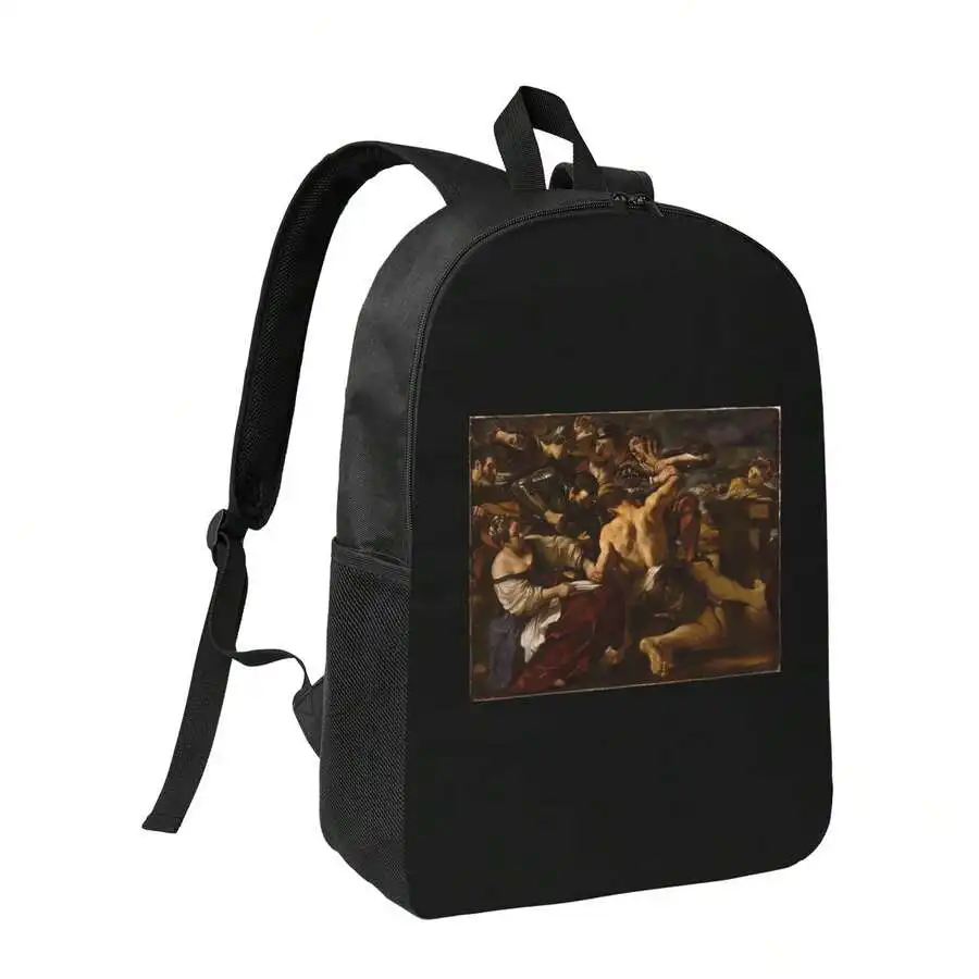 

Classic Art Print Backpack Large Capacity Simple Fashion Travel Computer Bag