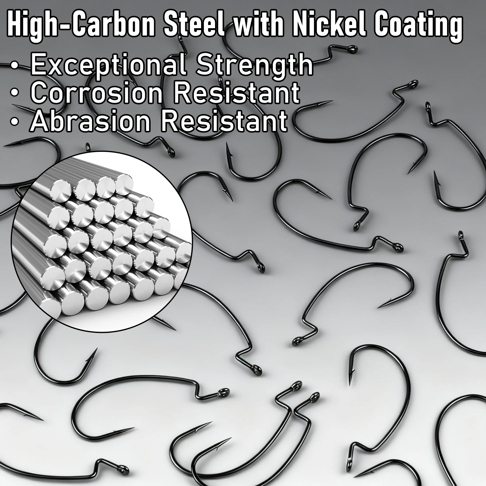 20/30 قطعة EWG السنانير باس الصيد هوك دودة هوك اضافية واسعة الفجوة سويم هوك ل تكساس تلاعب كارولينا الحفارات المياه المالحة # 10- # 5/0 #5