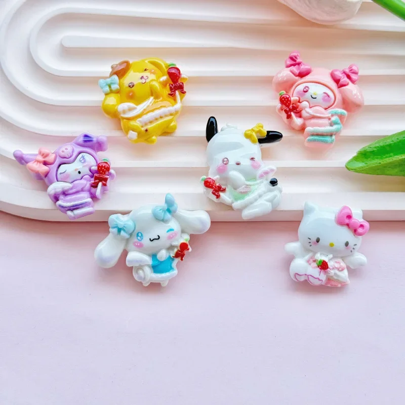 2/5 pz Carino Colorato Serie Sanrio Caramelle Resina Flatback Pendenti e Ciondoli per Fai Da Te Artigianato In Resina Materiali Scrapbooking Abbellimento