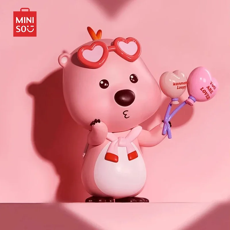 MINISO Original Kawaii Loppy Love Series Doll Toys Anime Cartoon Figure Valentine's Day Birthday Ornaments Decor Gifts for Girls