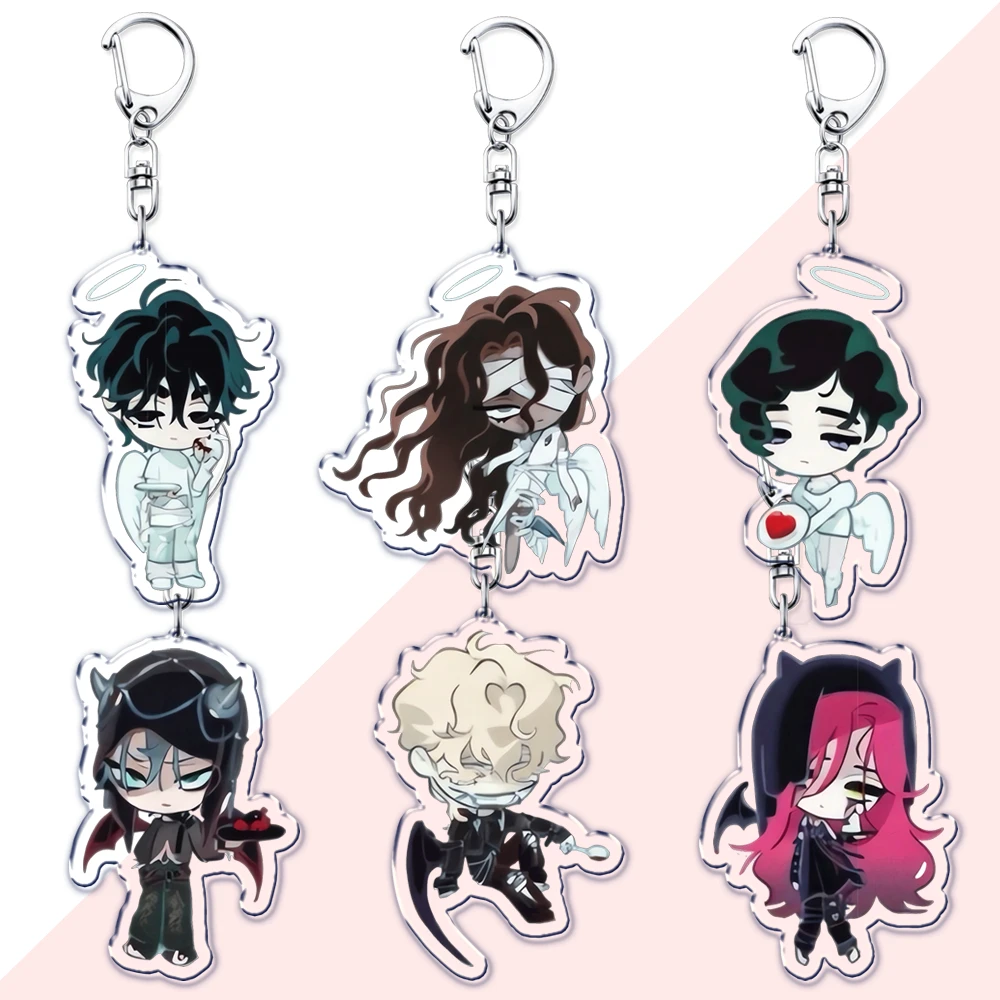 Popular Alien Stage Chibis Keychains for Accessories Bag Cartoon Luka Ivan Till Mizi Hyuna Sua Keyrings Jewelry Fans Gifts