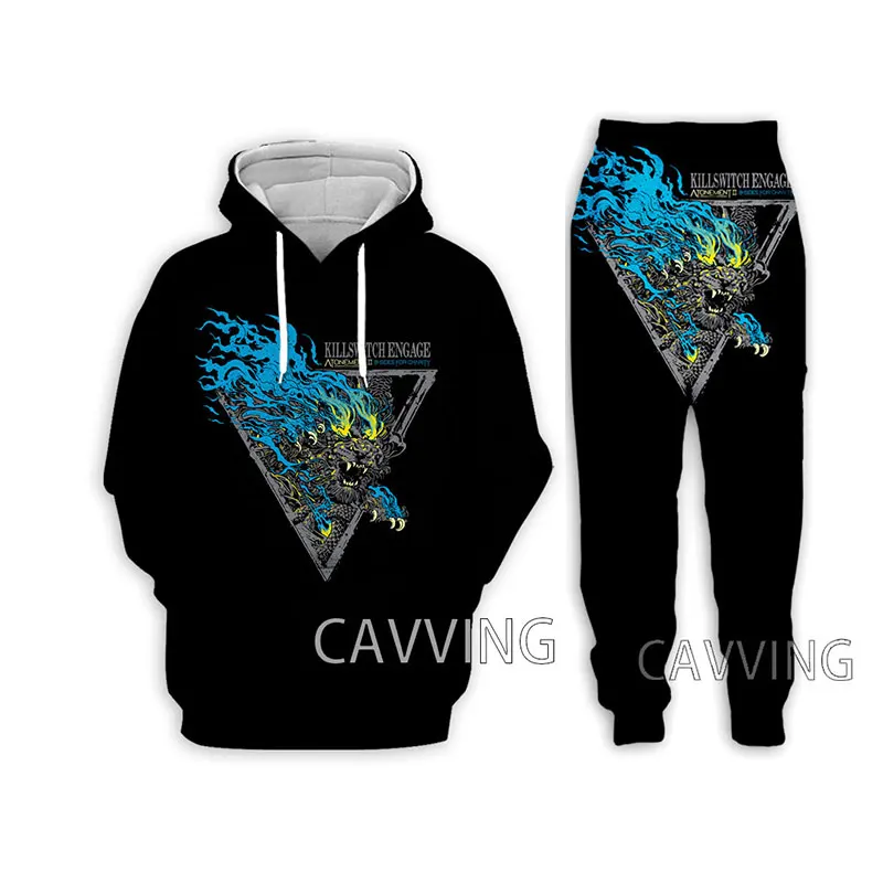 Killswitch Engage 3D Printed Casual Hoodies Hooded Sweatshirt Pants Jogging Pants Trousers Suit Clothes Women/ Men Sets