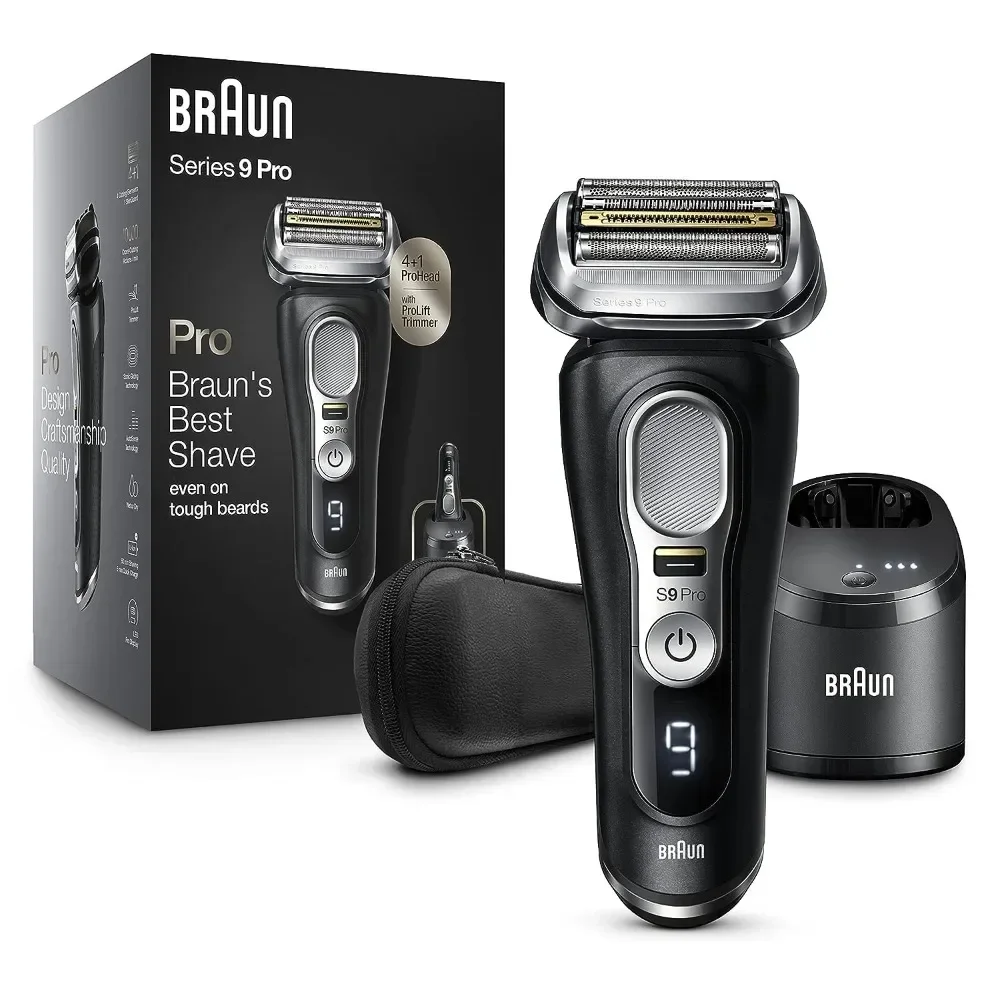 Razor,Waterproof Foil Shaver for Men,Series 9 Pro 9460cc,Wet & Dry Shave,w/ProLift Beard Trimmer for Grooming,5-i