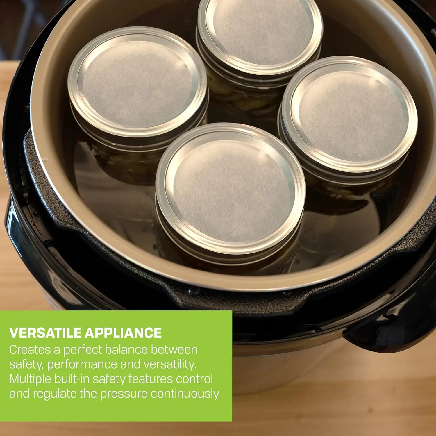 Smart Electric Pressure Cooker and Canner, Stainless Steel, 9.5 Qt