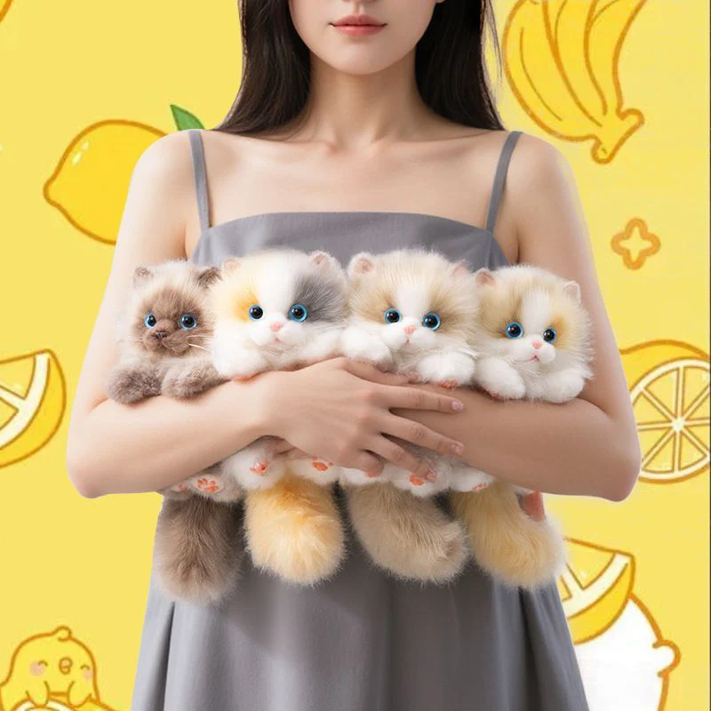 Symulowany wisiorek do torby z pluszową lalką w kształcie kota z trzema kwiatami, brelok dla par, zawieszka do plecaka, prezent na urodziny lub święta.