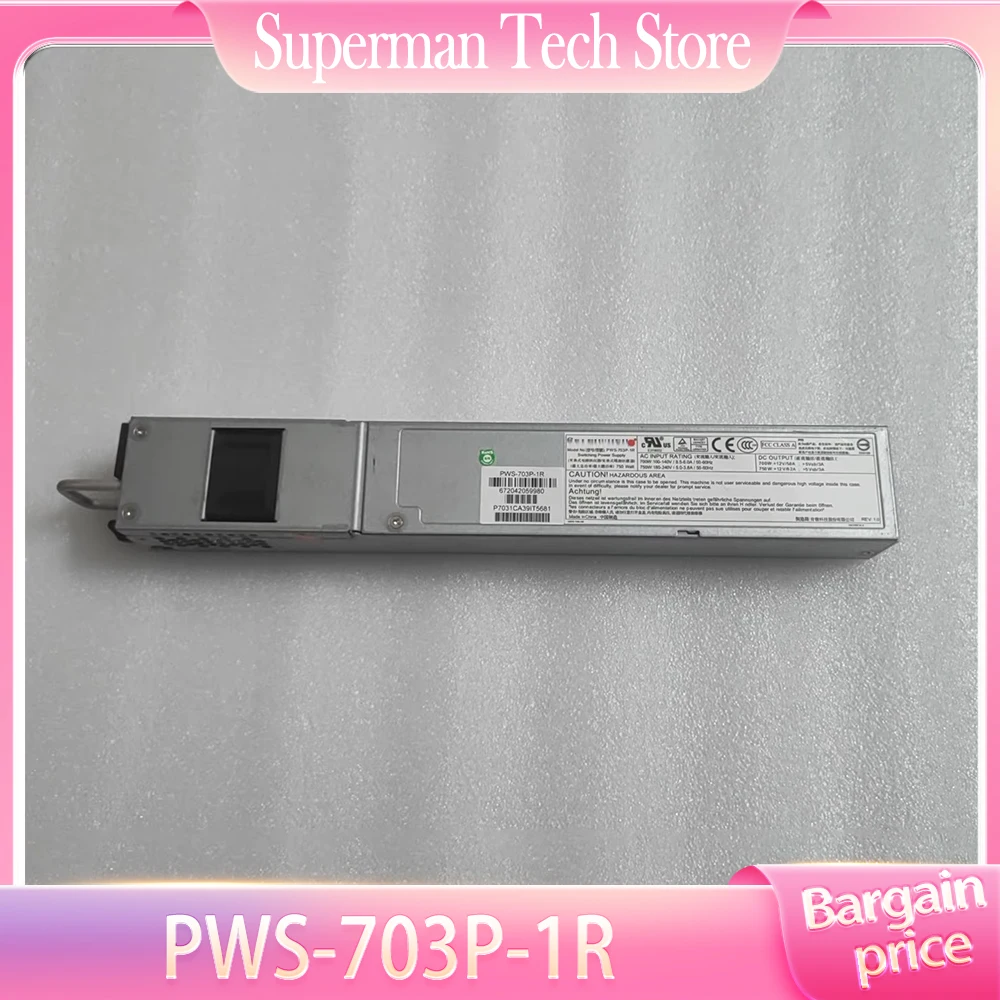 For Supermicro PWS-703P-1R 750W power module server redundant power supply