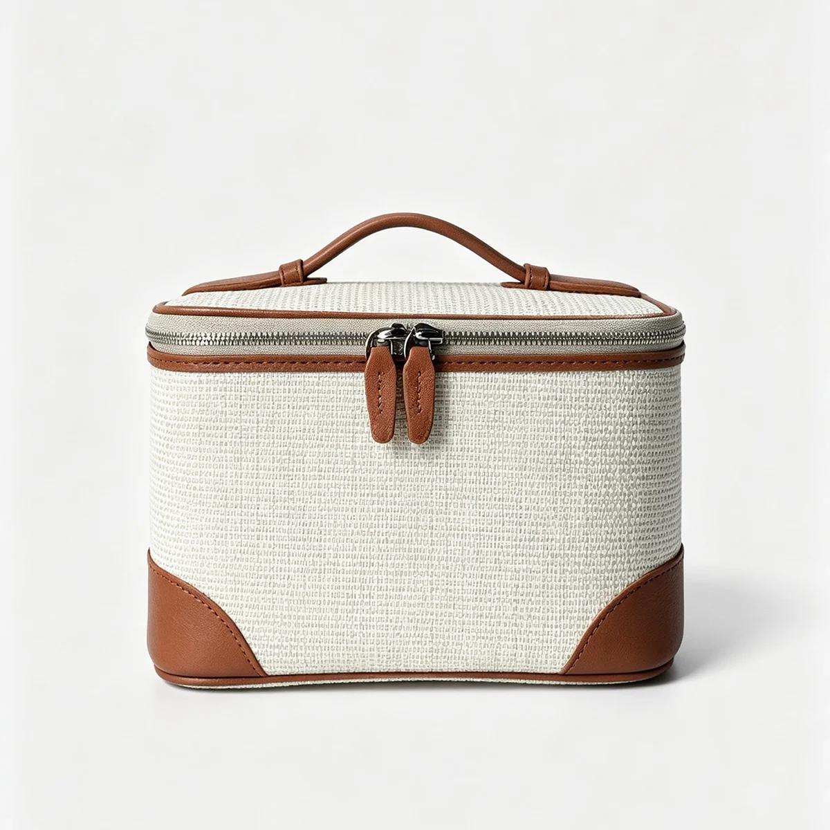 Neue Damen-Kosmetiktasche aus Canvas, hochwertigem Leder, große Reisehandtasche, Organizer, Damen-Toilettentasche, Luxustasche – Detail 6
