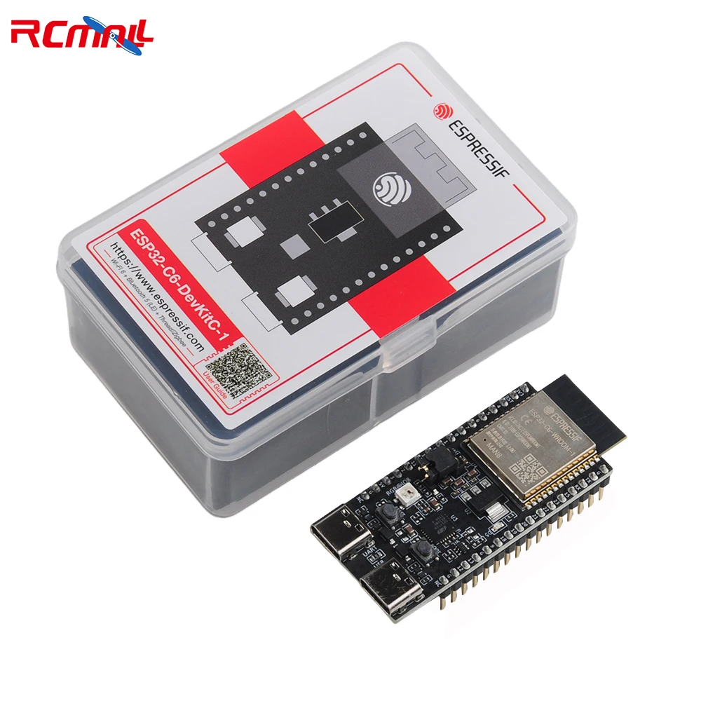 ESP32-C6-DevKitC-1 Development Board ESP32-C6 Series Module integrates Wi-Fi+BLE+Zigbee+Thread ESP32-C6-W/ROOM-1 for Arduino IoT