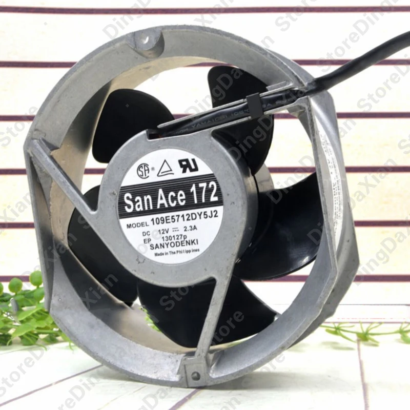 

X 1 шт. для SANYO 109E5712DY5J2 | 12В 2.3А | 17 см | Промышленный вентилятор с высоким объемом воздухопотоков