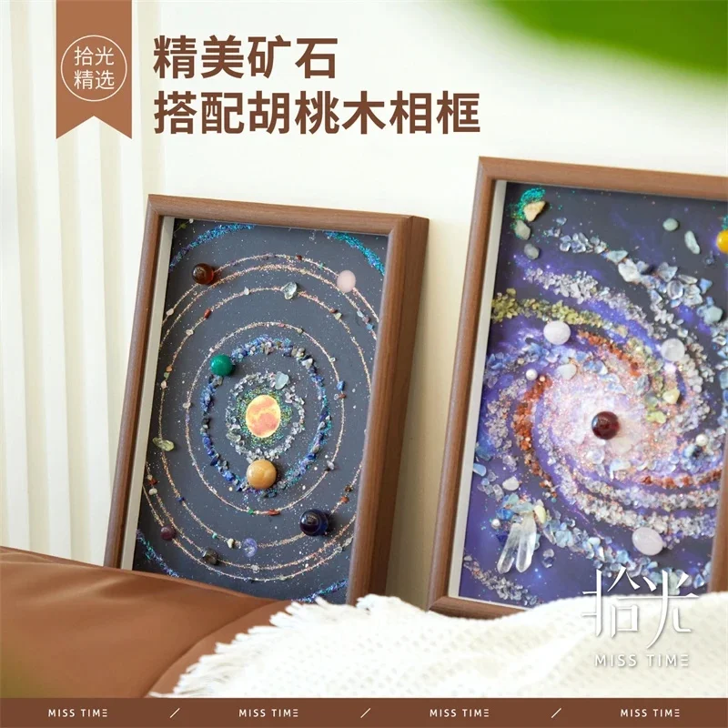 DIY Crystal Vintage Handmade Photo Frame Art Material Set Desktop Ornament Creative Gift Box for Home Decor and Craft Lovers
