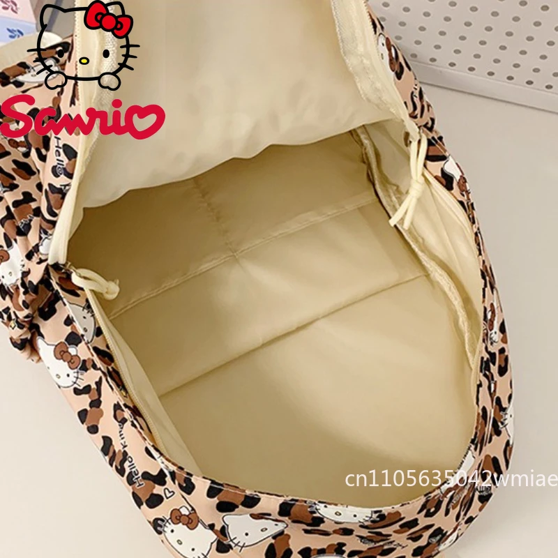 Hello Kitty 2026 New Women's Backpack Fashion High Quality Student Backpack Cartoon Versatile Multi Functional Travel Backpack