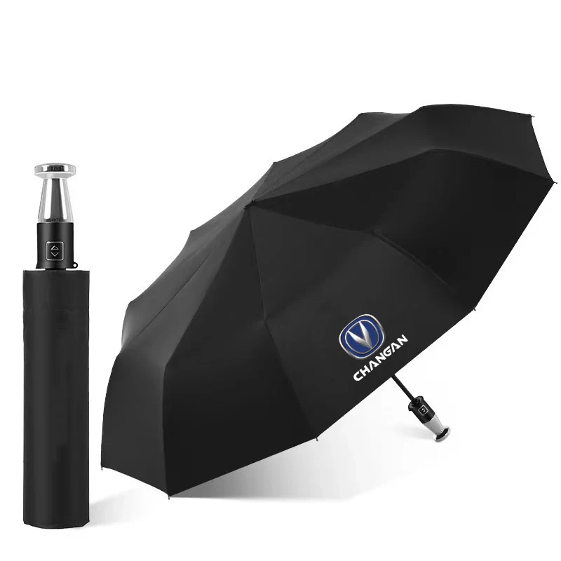 Car Windproof UV rain Sun Protection Umbrella Automatic Folding Sunshade For Changan CS75 CS35 CS55 CS15 CS85 CS95 CX70