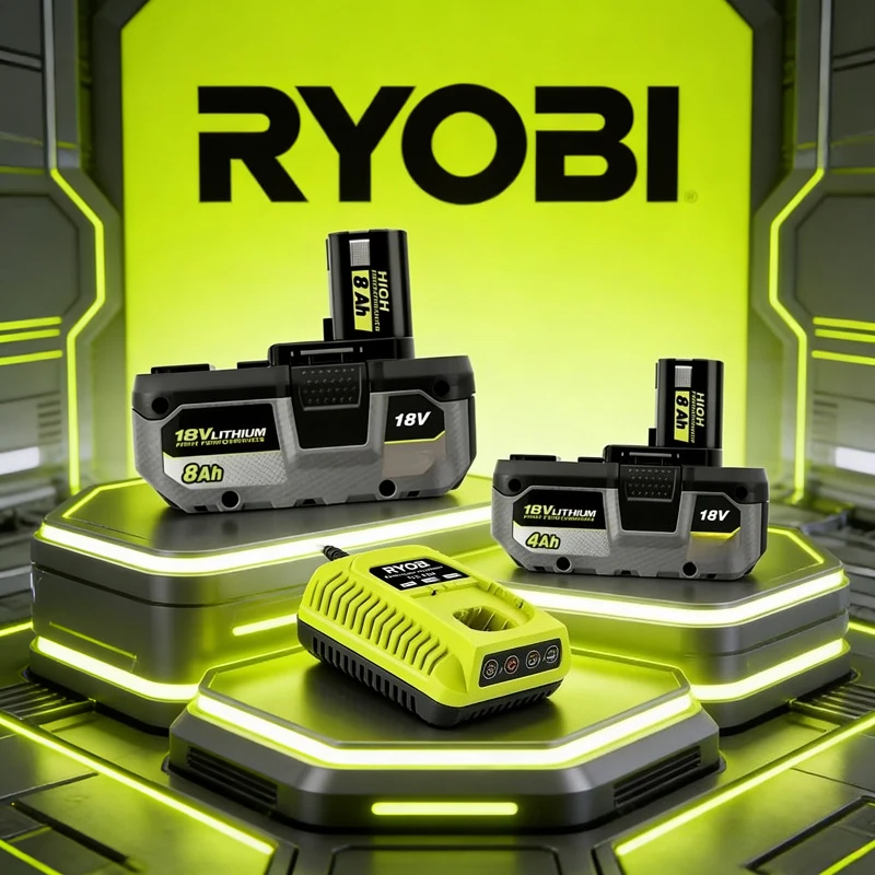 

Оригинальный 100% оригинальный литий-ионный аккумулятор RYOBI 18V One+ для электроинструментов P107 RB18L50 RB18L20 P108 с высокой емкостью (низкий уровень саморазряда)