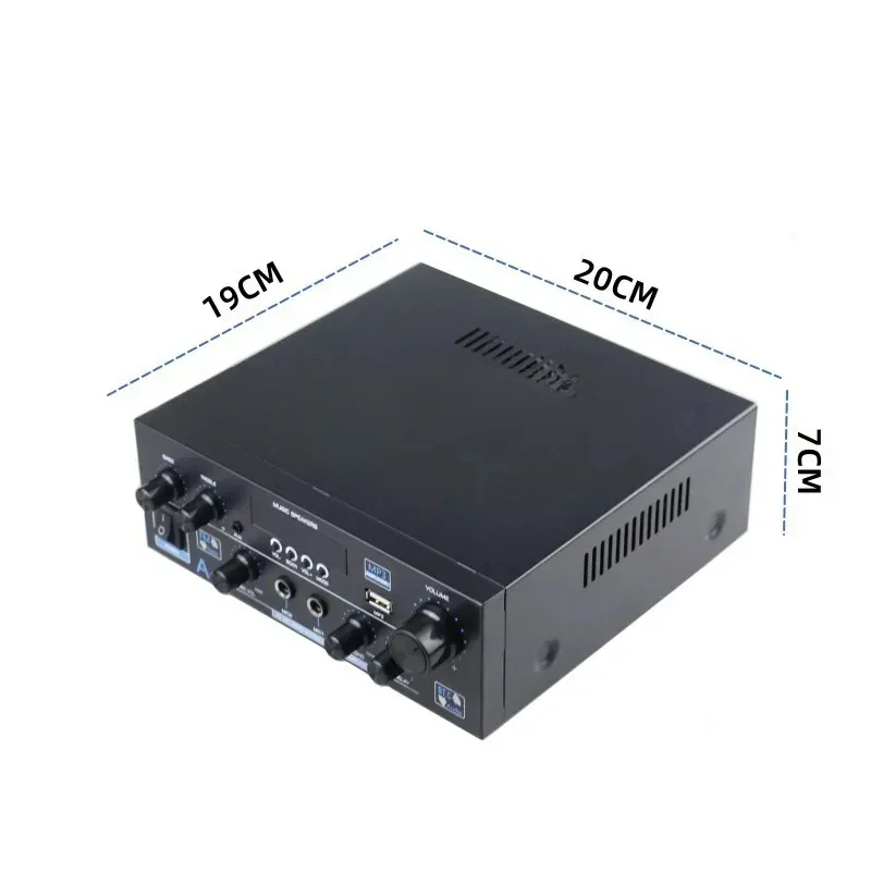 Flash Drive Two-Channel Power Amplifier AK-55 Digital And USB