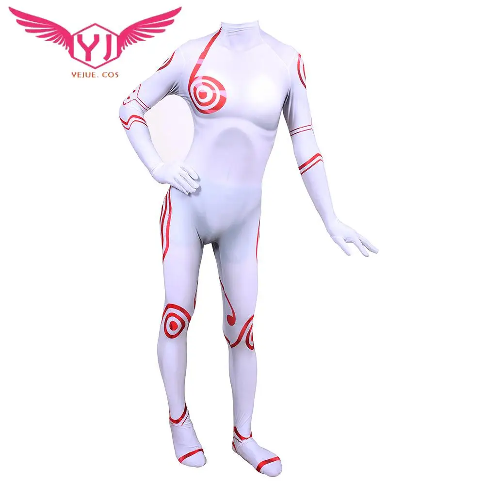 Disfraz de Shiro para adultos y niños, uniforme de impresión 3D, mono Zentai para fiesta, Halloween, cumpleaños, Carnaval, regalo