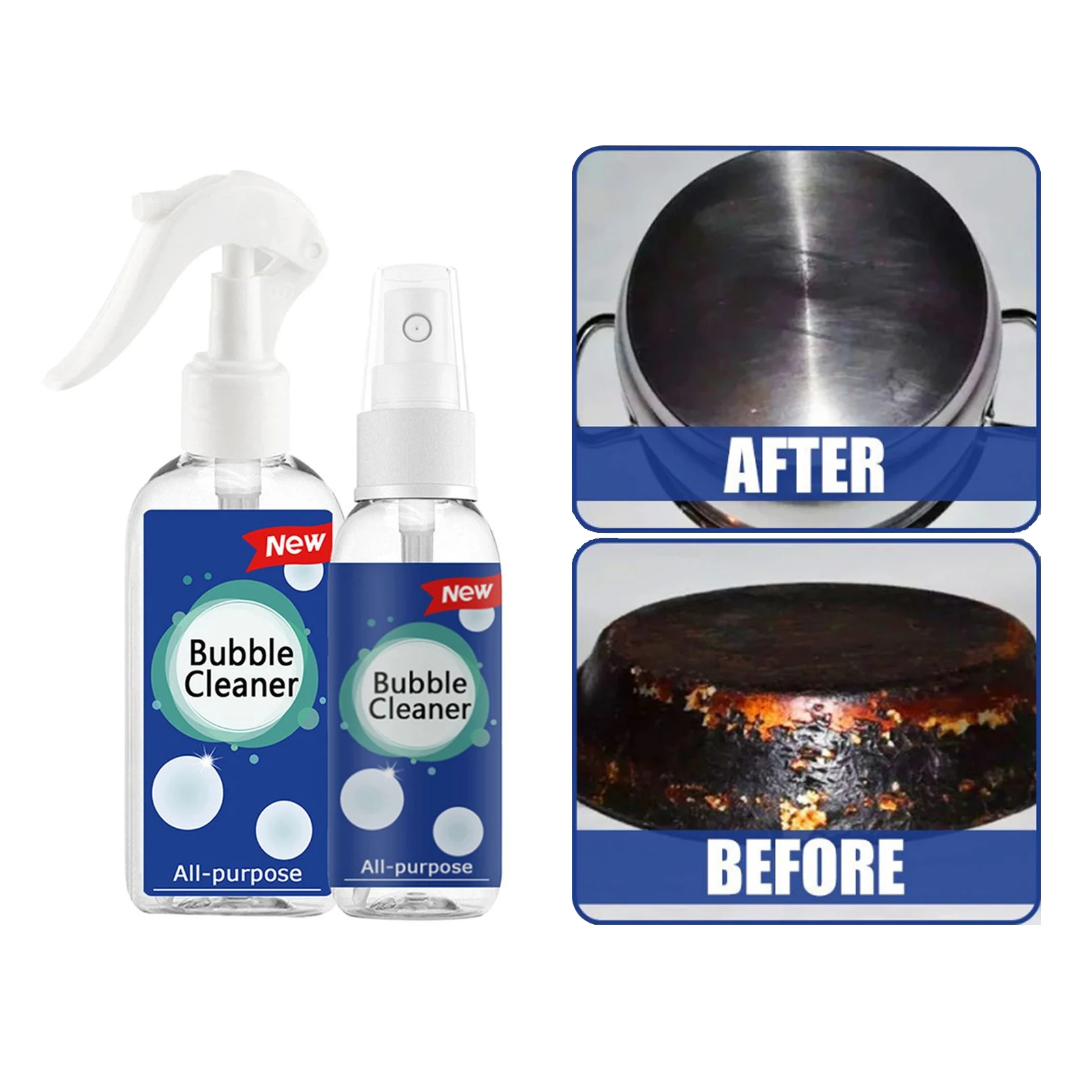 

Kitchen Grease Cleaner Effective Rust Remover Easy Cleaning Spray Foam Cleaner Heavy Oil Smoke Machine Stain Cleaning Spray 30ml