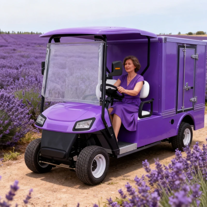 سرعة عالية عربة جولف مضادة للانزلاق، محرك رباعي العجلات، 7000 وات، 6 مقاعد، إطار من الألومنيوم، عربة جولف احترافية مخصصة للبيع بالجملة #3