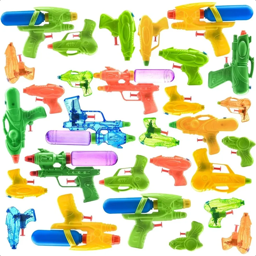 

Prextex Water Guns for Adults 30pk Powerful Squirt Guns Bulk Blaster Gun Pistol Watergun Pool Play Water Shooters Outdoor Indoo