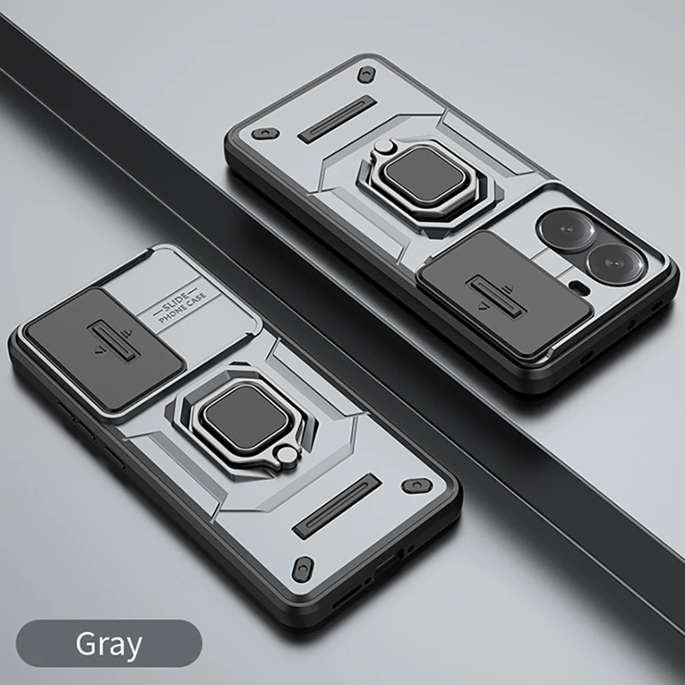 

Ring Back Cover For Xiaomi Poco X7 F7 M7 Pro 5G Lens Slide Protect Funda For Poco F7 Ultra Case Mi Phone F7 X7 X 7 Etui Bag