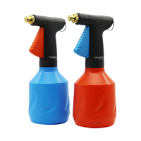 680ml Adjustable Copper Nozzle Sprayer Bottle Hand Pressure Pneumatic Spray Kettle Garden Irrigation Disinfection Atomizer 1Pc