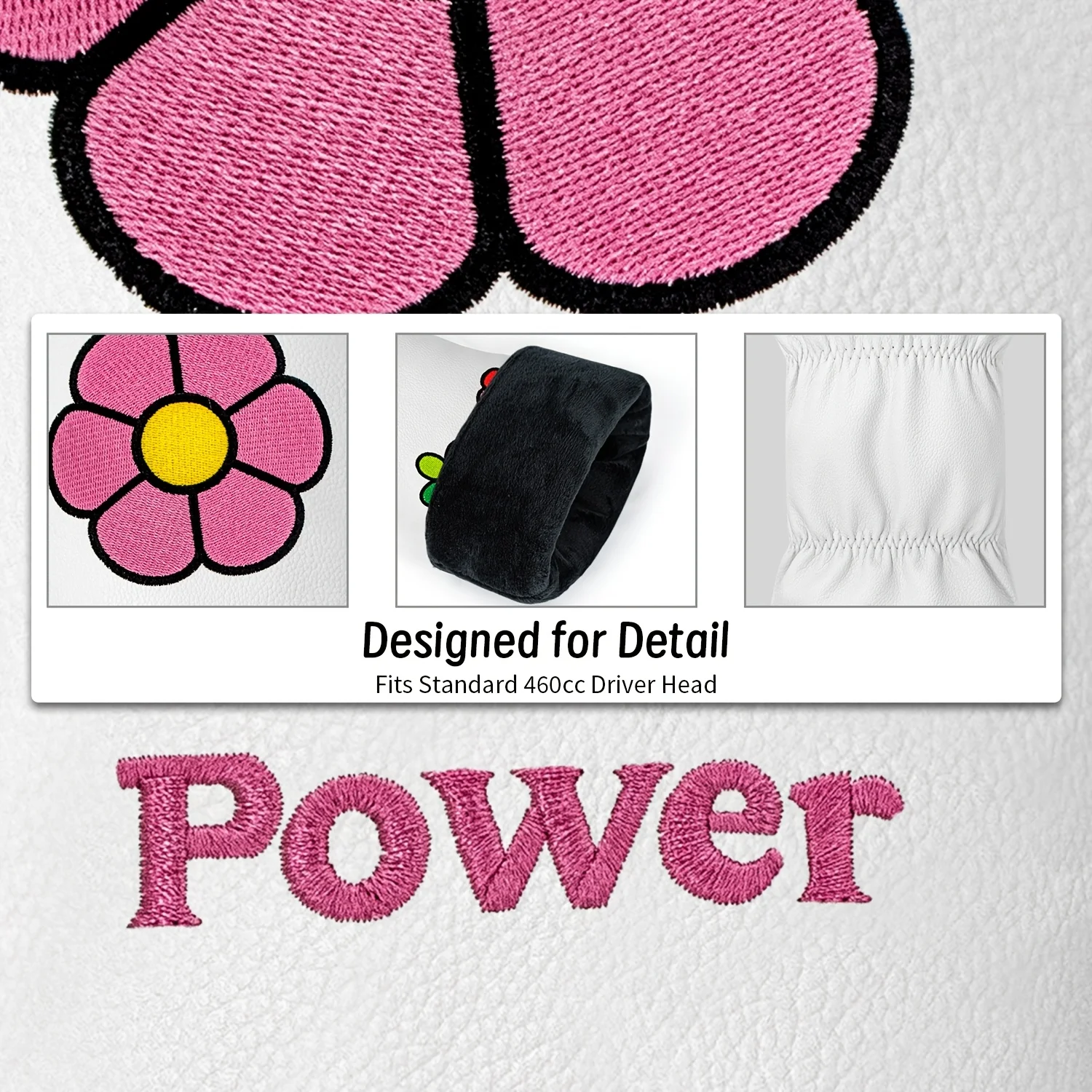 1PC/3PCS Pink Floral Golf Woo - Golf Driver ulasan dan harga