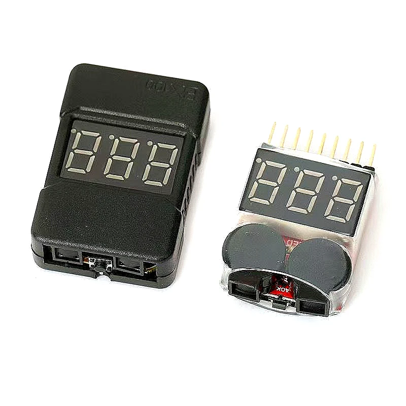 

RC Car Cell Checker BB ring Lipo battery low voltage alarm Voltage Indicator volt meter monitor buzzer Alarm 1-8S 2.7-3.8V