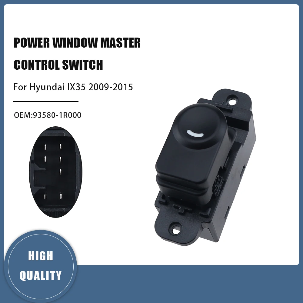 New 93570-1R101 Power Master Window Switch For Hyundai 2011-2017 Accent Solaris 93580-1R000 935801R000