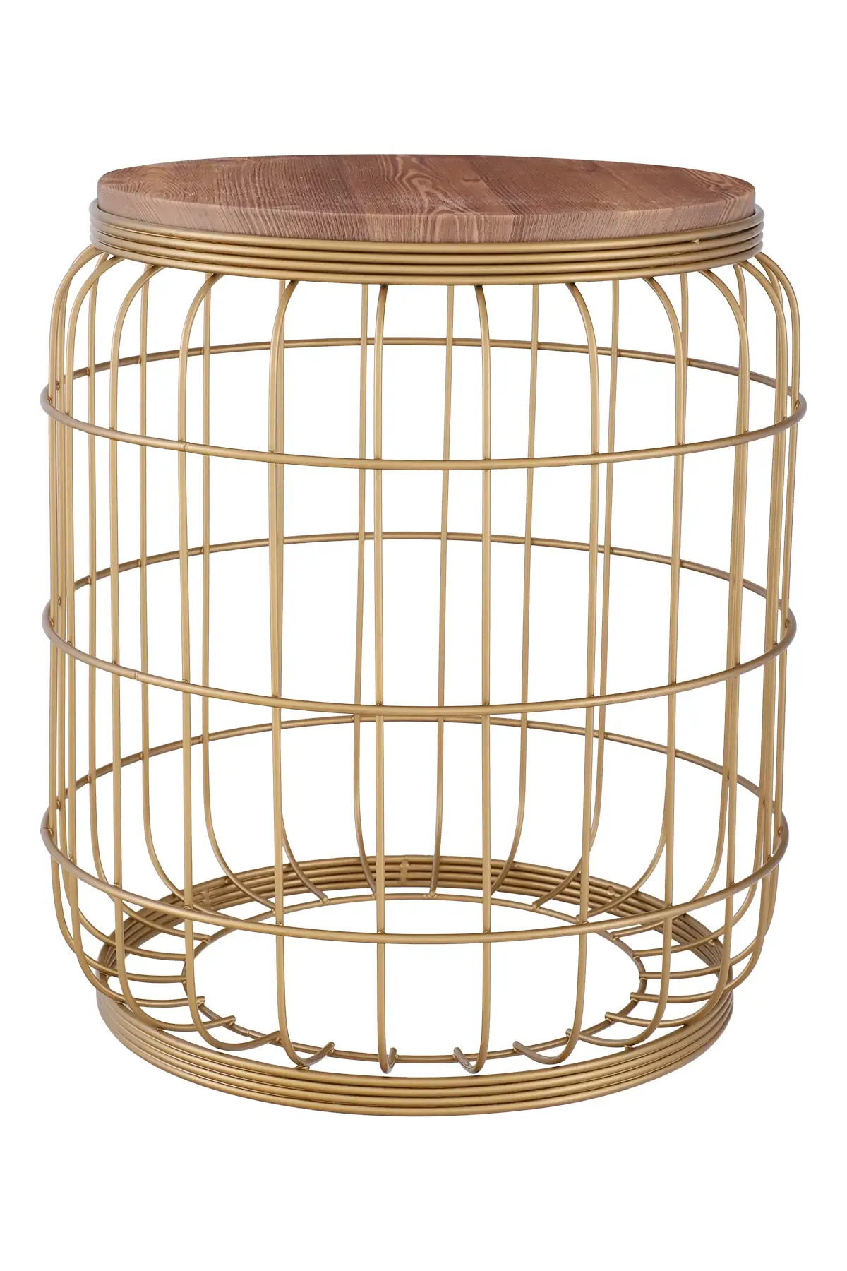 Tavolino camelia burattato noce