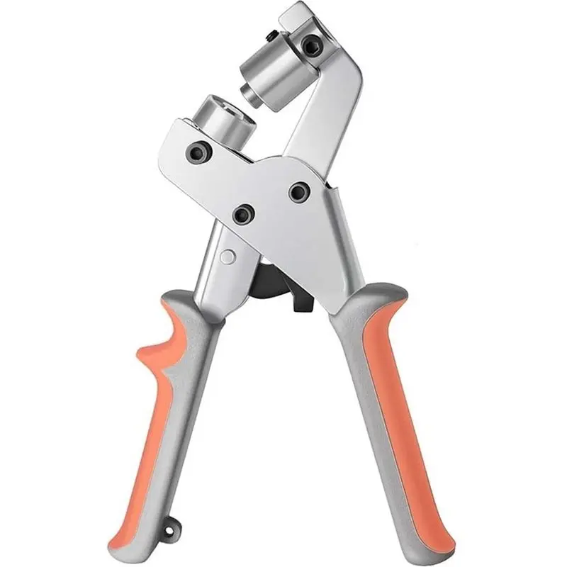 [NEW!A08R】 Hole Punch Hand Install Pliers 10Mm Eyelet Grommet Tool Kit With 100 Sets Eyelet Grommet For Leather Canvas Machine