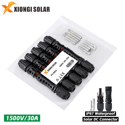 DC Solar Connector 1000V30A Solar Panel  Stecker Connectors Kit for  Cable 2.5/4/6mm2 1500V/45A