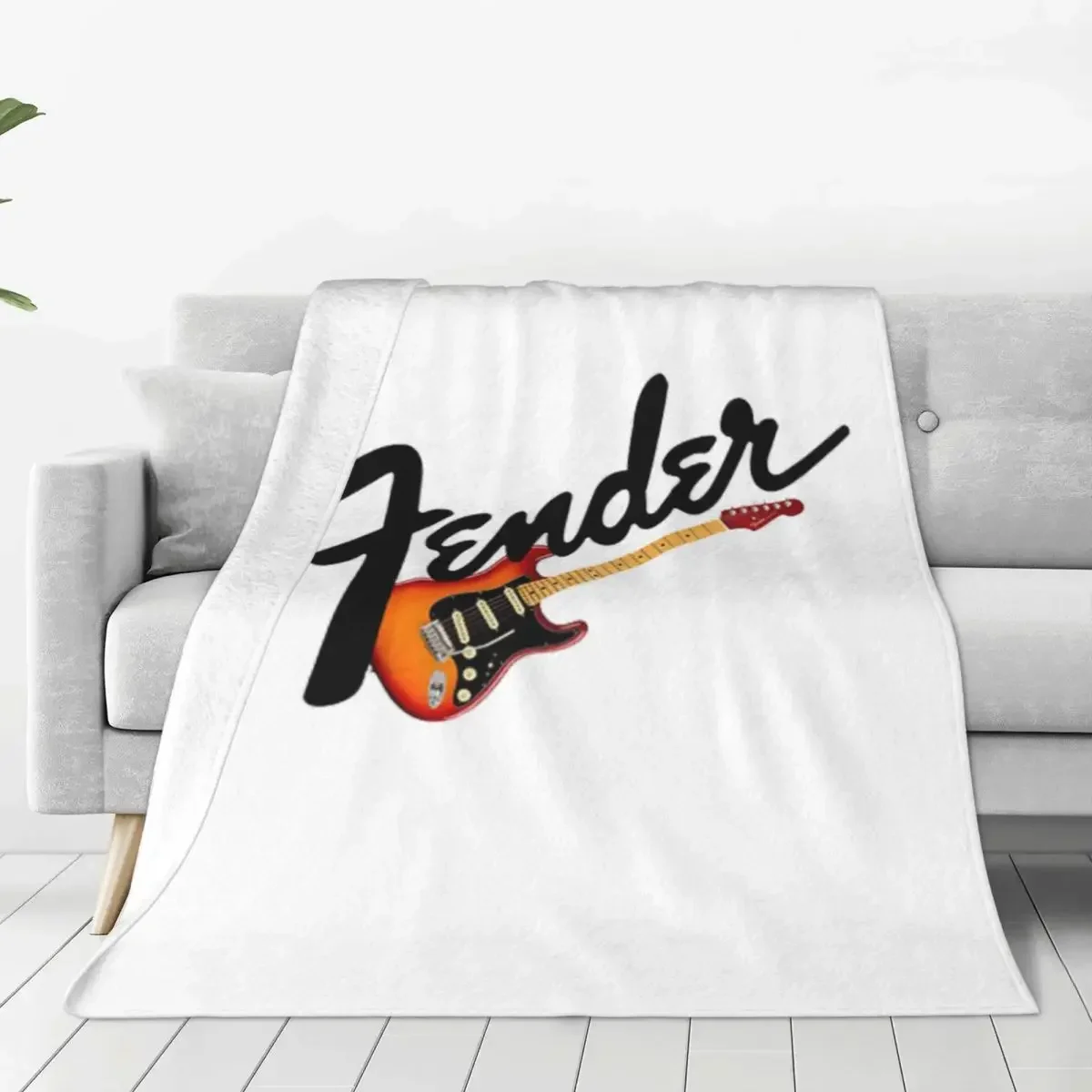 Fender Strat Classic Blanket Fleece Lightweight Throw Blankets Sofa Throw Blanket For Home Bedroom Office Throws Bedspread Quilt