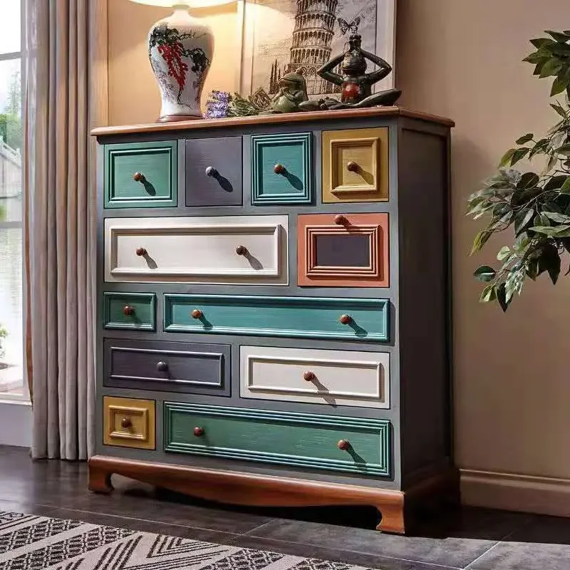 chest of drawers, living room, painted, locker, bedroom, drawer type, storage, locker, retro, solid wood, entrance cabinet