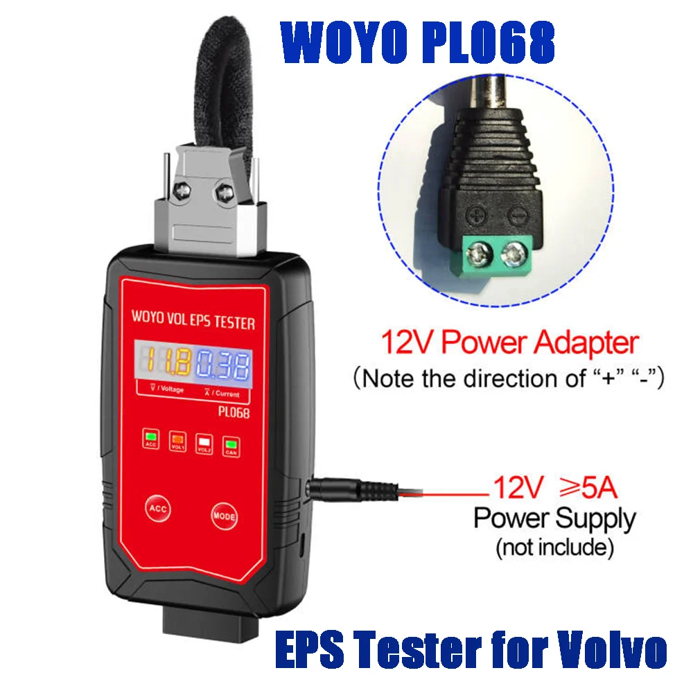 

WOYO PL068 EPS Tester Electrical Steering Motor Detector for Volvo Automotive Diagnostic Tool on Bench for Volvo