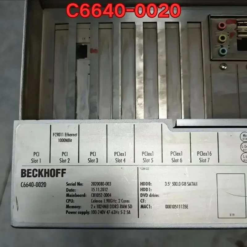 Second-hand disassembled C6640-0020 host function test is normal