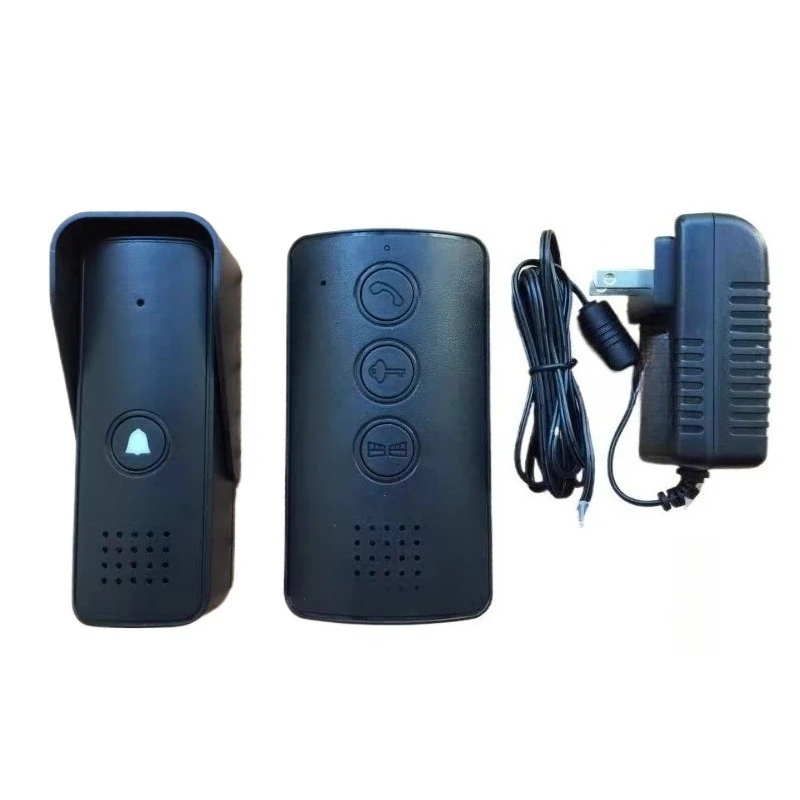 Hands-free intercom doorbell wiring call unlocking black 3221 hands-free intercom doorbell