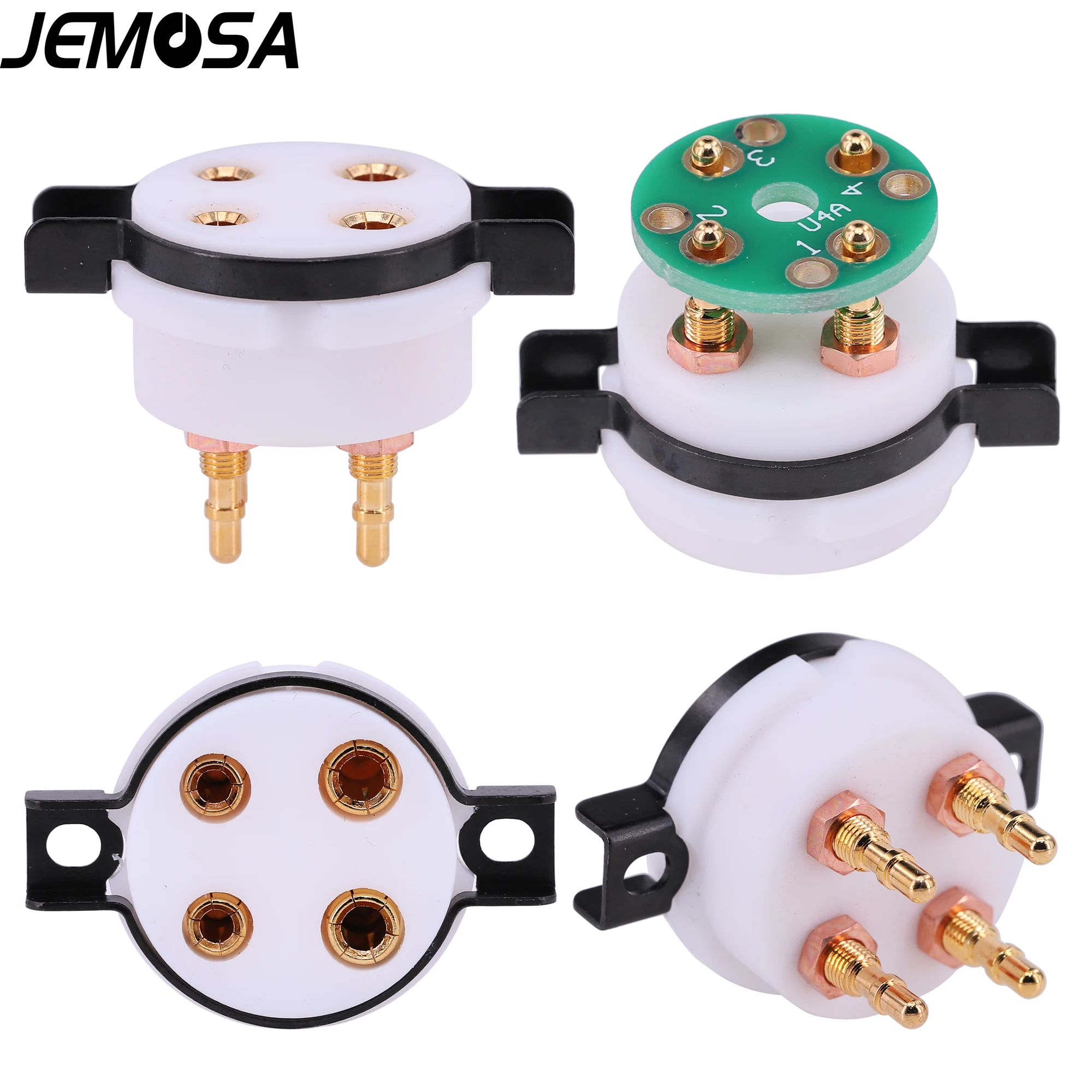 CMC 4Pin 8Pin 9Pin Tube Socket For 2A3 300B 6SN7 KT88 EL34 12AU7 12AX7 6922 E88CC ECC83 Vintage Tube Audio Amplifier HIFI