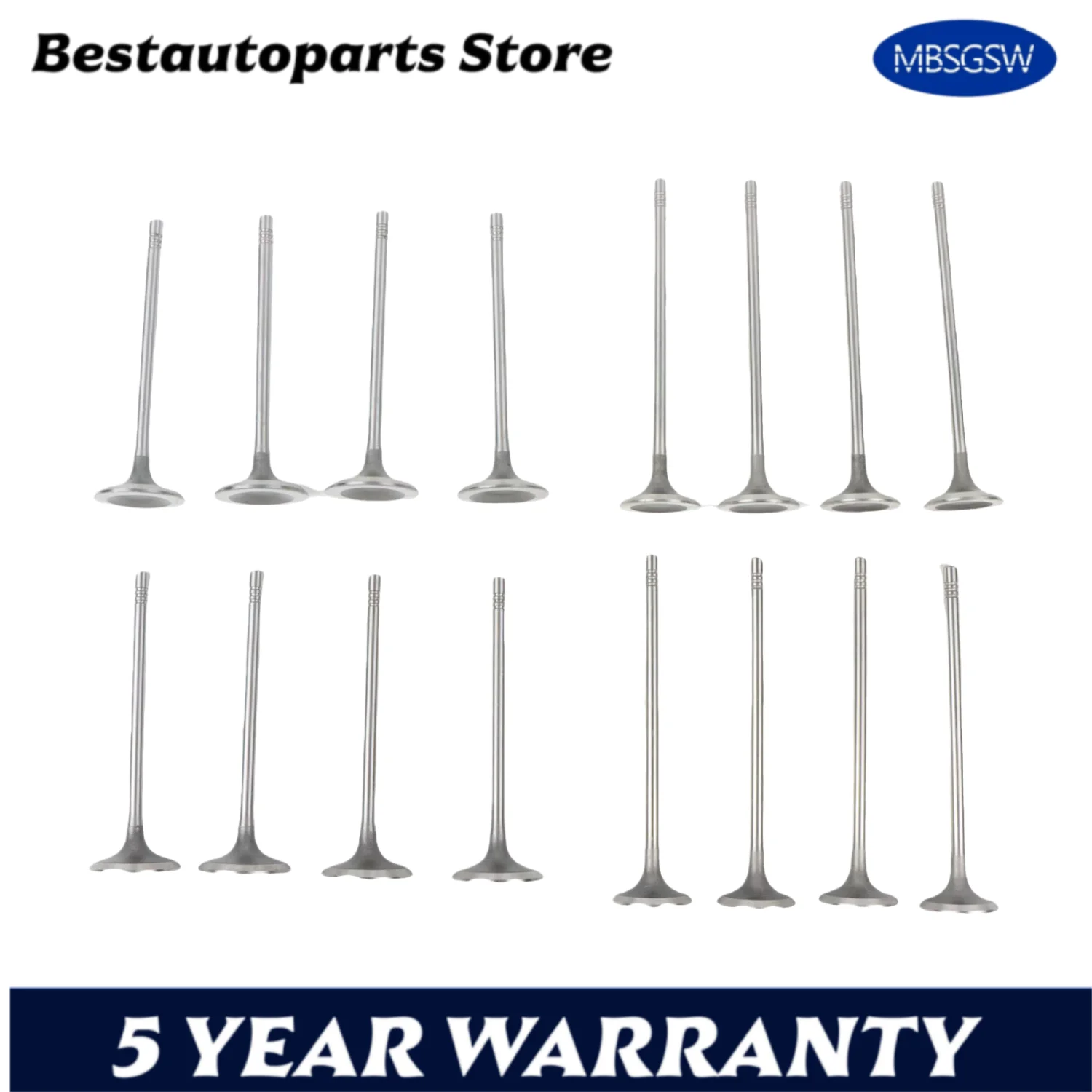 

11347585901 11347547187 V95153 V95038 8 шт. выпускные и впускные клапаны для BMW Mini 118i 120i Cooper S F20 F30 R55 R56 N13 N18 1.6T