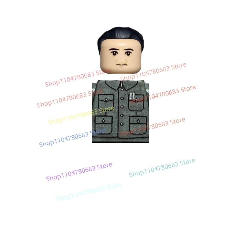 

MOC New Military Building Blocks Doll Mini Doll Boss Toy Gift Ornaments Collection
