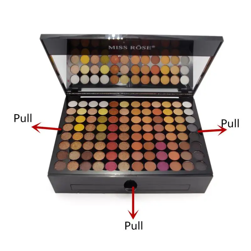 Pinceles de paleta de sombras de ojos, caja de Piano de colores, larga duración, impermeable, corrector de cejas, juego de maquillaje cosmético de belleza