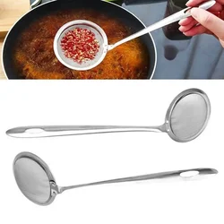 8/10/13cm Stainless Steel Mesh Spoon Sifter Sieve Cooking Skimmer Strainer For Removing Grease Fat And Foam Kitchen Accessories