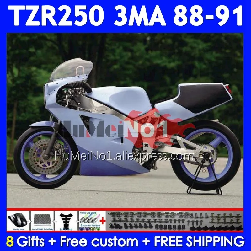 Kit For YAMAHA TZR-250 3MA TZR250 YPVS RS TZR 250 88 89 90 91 375No.113 TZR250R TZR250RR 1988 1989 1990 Hot purple 1991 Fairing